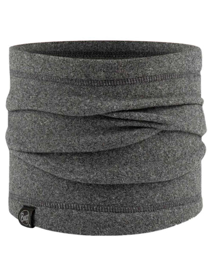 Grey Coloured Buff Polar Neck Warmer on white background #colour_grey
