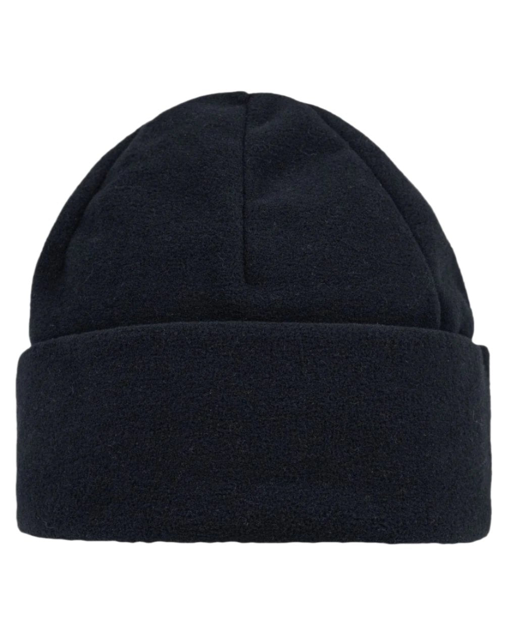 Black Coloured Buff Polar Prints Beanie on white background #colour_black
