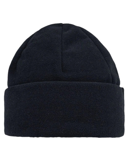 Black Coloured Buff Polar Prints Beanie on white background #colour_black