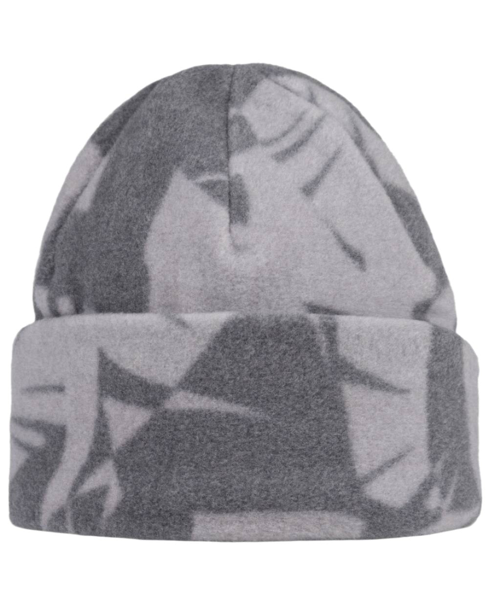 Bondu Grey Coloured Buff Polar Prints Beanie on white background #colour_bondu-grey