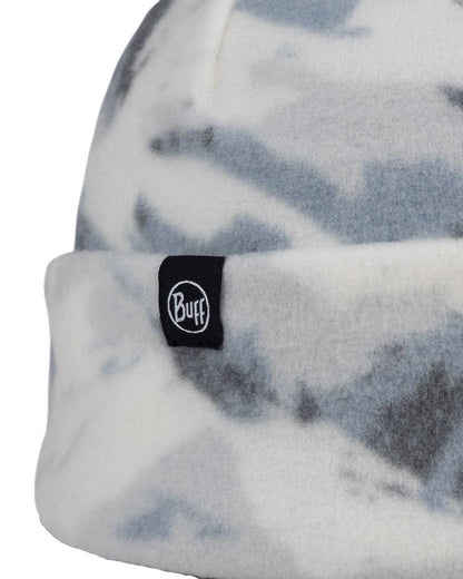 Comat Snow Coloured Buff Polar Prints Beanie on white background #colour_comat-snow