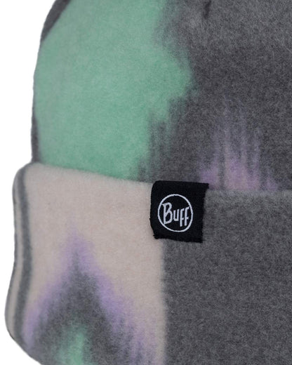 Cusha Multi Coloured Buff Polar Prints Beanie on white background #colour_cusha-multi