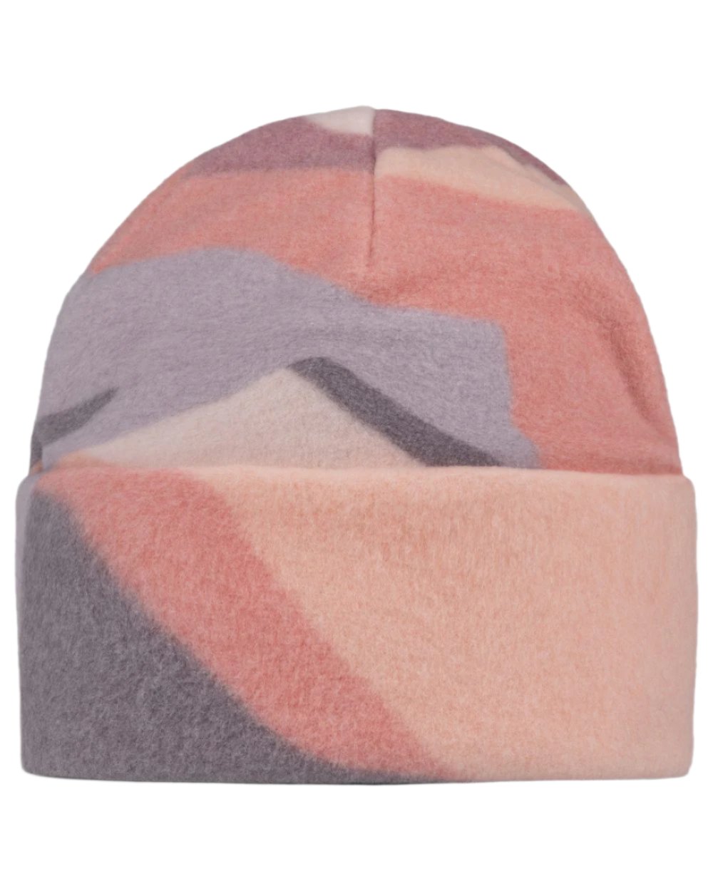 Sunif Multi Coloured Buff Polar Prints Beanie on white background #colour_sunif-multi
