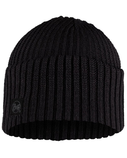 Graphite Coloured Buff Rutger Knitted Beanie on white background #colour_graphite