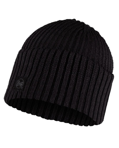 Graphite Coloured Buff Rutger Knitted Beanie on white background #colour_graphite