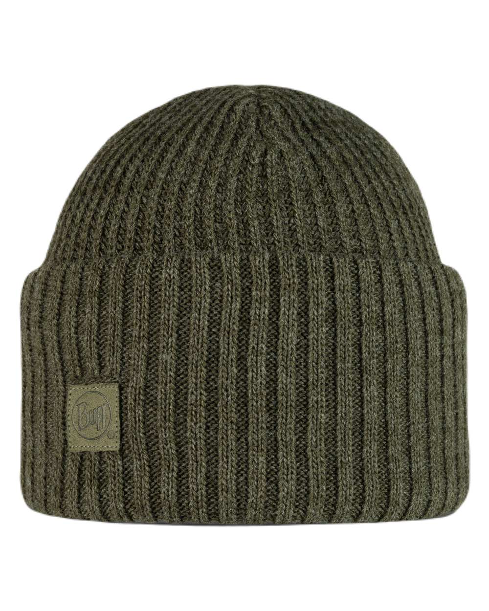Silversage Coloured Buff Rutger Knitted Beanie on white background #colour_silversage