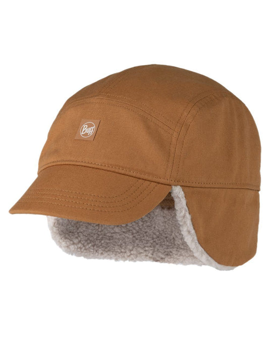 Copper Coloured Buff Simu Fall Line Cap on white background #colour_copper