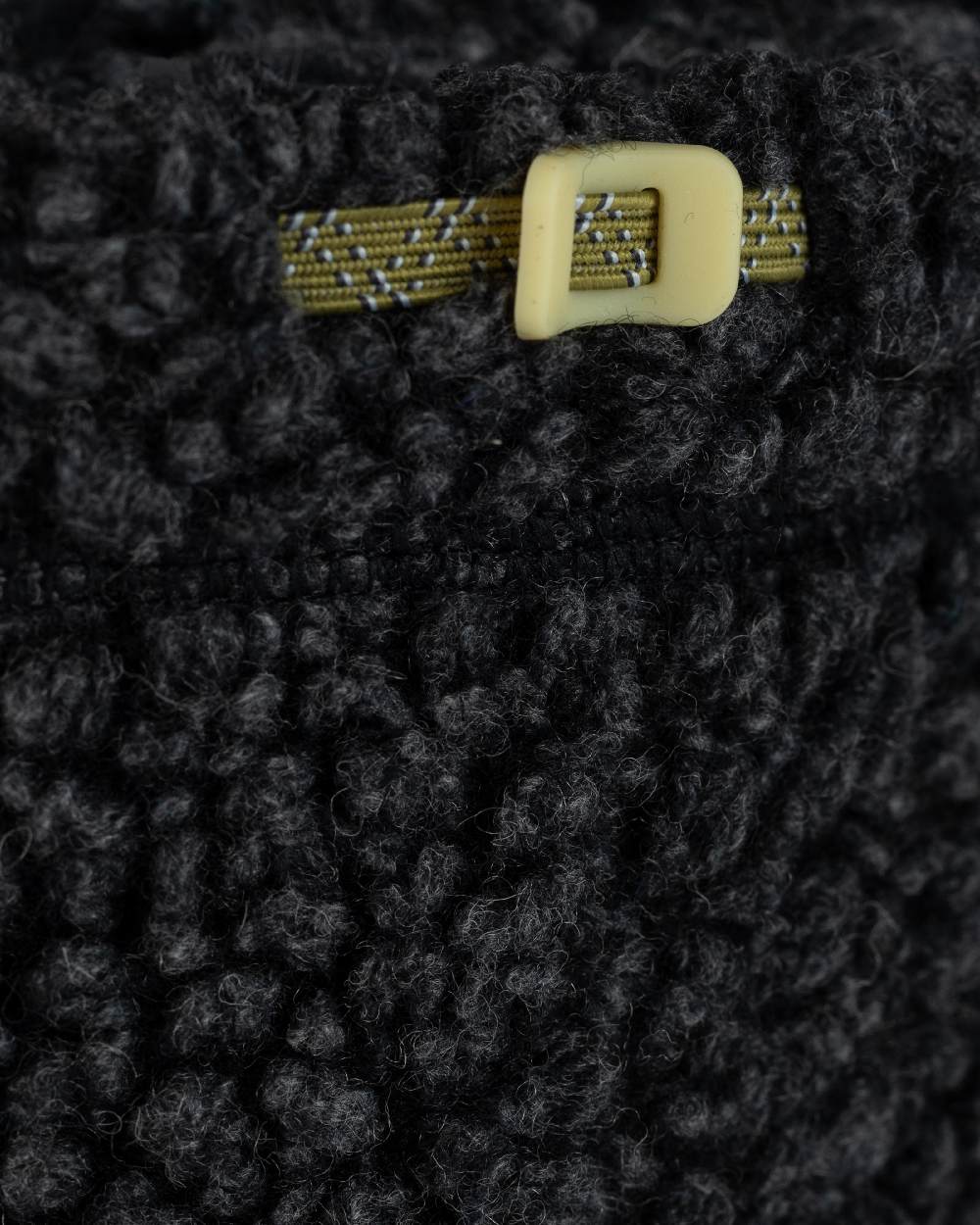 Black Coloured Buff Switch Polar Neck Warmer on white background #colour_black