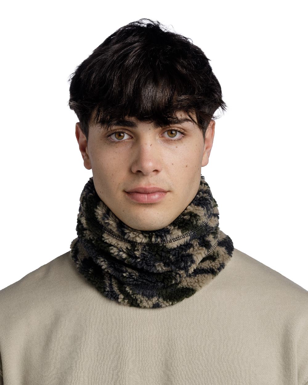 Citronella Coloured Buff Switch Polar Neck Warmer on white background #colour_citronella