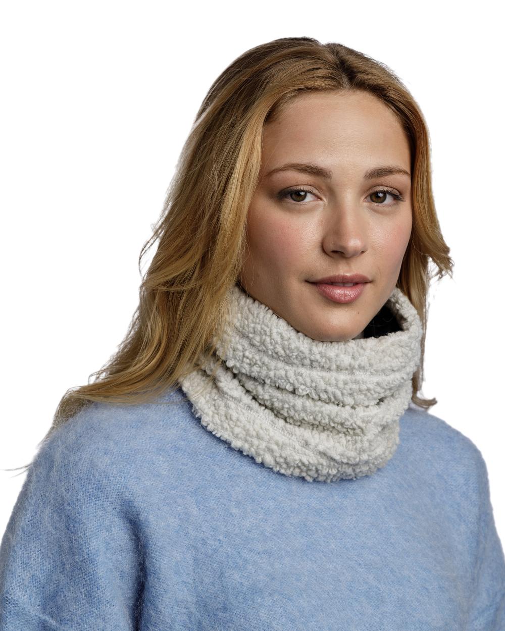 Ice Coloured Buff Switch Polar Neck Warmer on white background #colour_ice