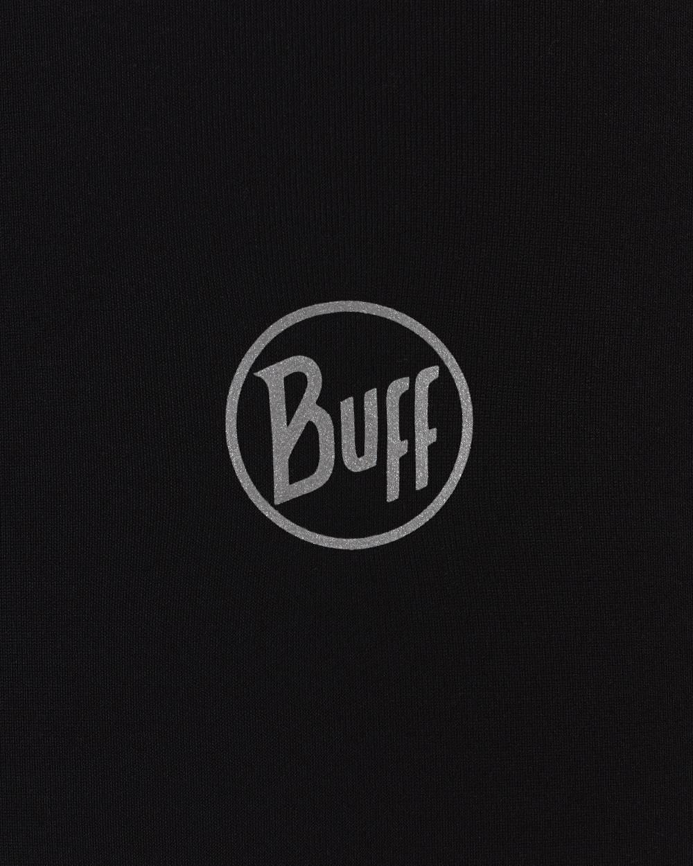 Black Coloured Buff Tech Polar Headband on white background #colour_black