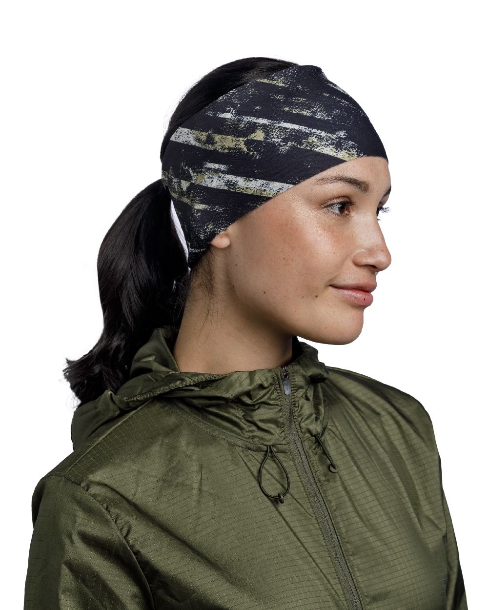 Multicolour Coloured Buff Tech Polar Headband on white background #colour_multicolour