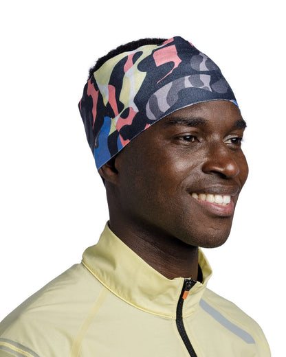 Enphi Multi Coloured Buff Thermonet Headband on white background #colour_enphi-multi