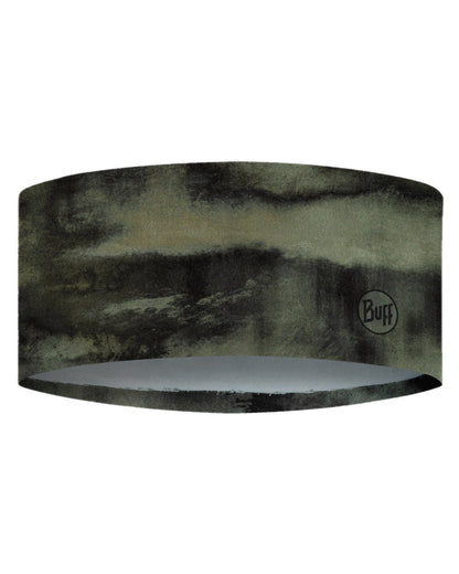 Fust Camouflage Coloured Buff Thermonet Headband on white background #colour_fust-camouflage