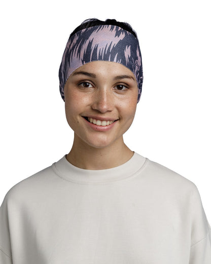 Redloy Pale Pink Coloured Buff Thermonet Headband on white background #colour_redloy-pale-pink