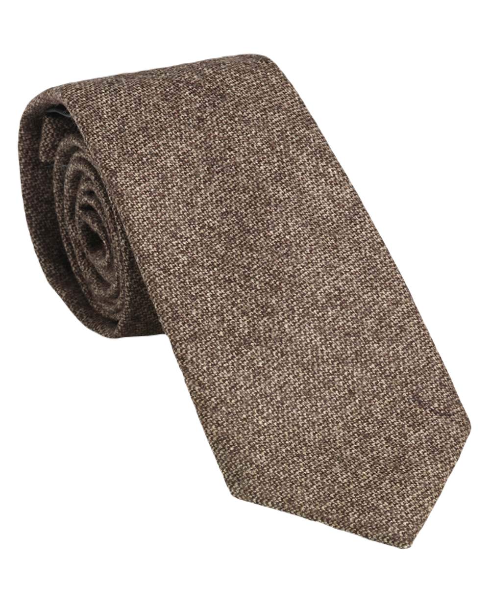 Camel Coloured Laksen Celtic Tweed Tie On A White Background #colour_camel