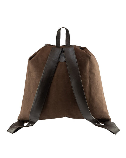 Brown coloured Canvas Roe Sack on white background #colour_brown