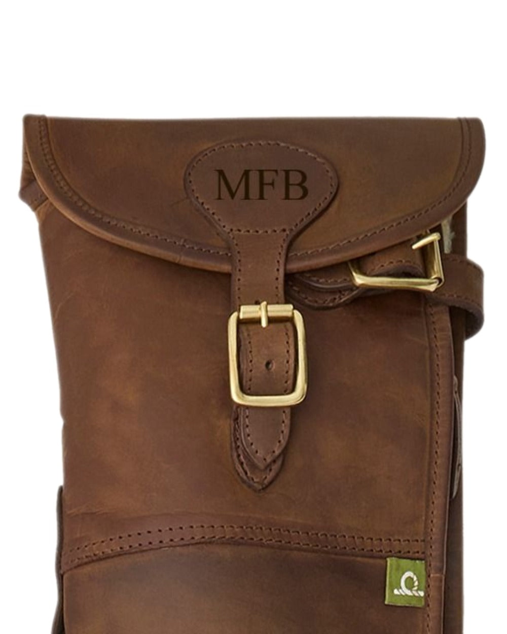 Brown Coloured Chatham Premium Antique Oiled Leather Gun Slip on white background #colour_brown