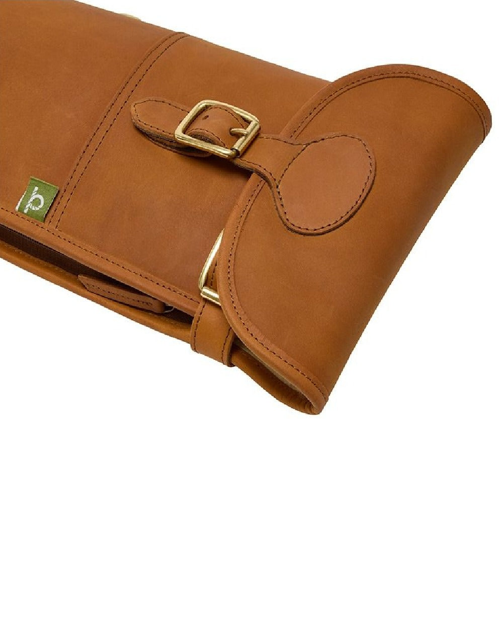 Tan Coloured Chatham Premium Antique Oiled Leather Gun Slip on white background #colour_tan