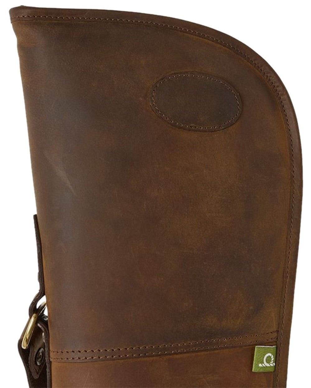 Brown Coloured Chatham Premium Pull Up Leather Full Zip Gun Slip on white background #colour_brown