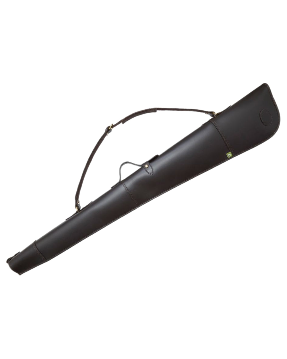 Dark Brown Coloured Chatham Premium Pull Up Leather Full Zip Gun Slip on white background #colour_dark-brown