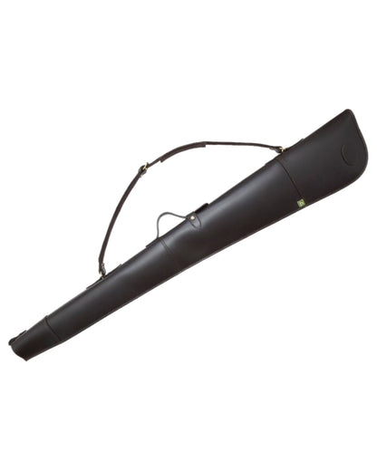 Dark Brown Coloured Chatham Premium Pull Up Leather Full Zip Gun Slip on white background #colour_dark-brown