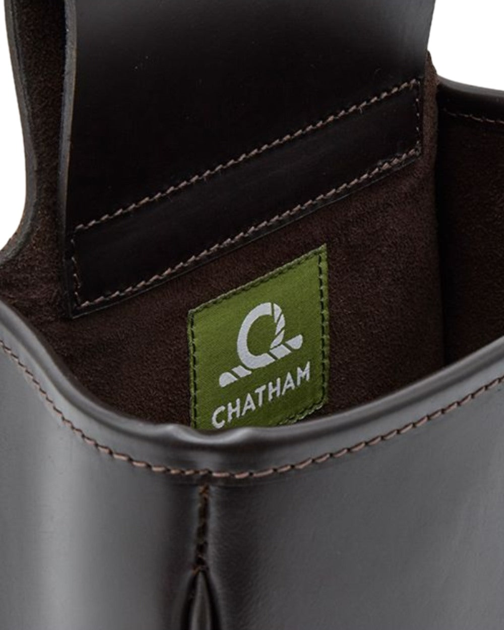 Dark Brown Coloured Chatham Premium Pull Up Leather Panier Bag on white background #colour_dark-brown