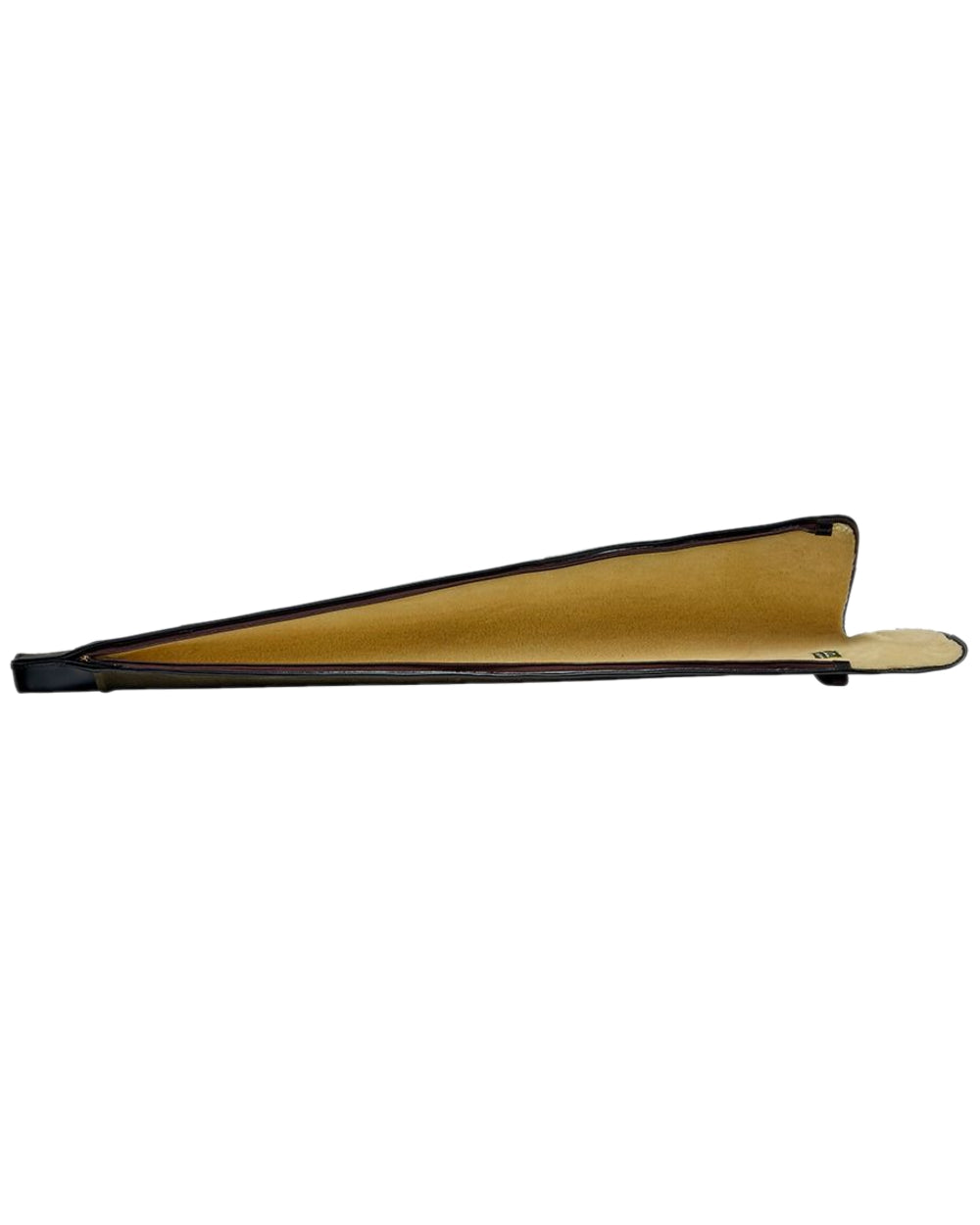 Green Dark Brown Coloured Chatham Waxed Canvas Gun Slip on white background #colour_green-dark-brown