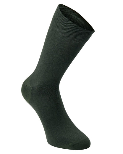 Green coloured Deerhunter Bamboo Socks 3 Pack on white background #colour_green