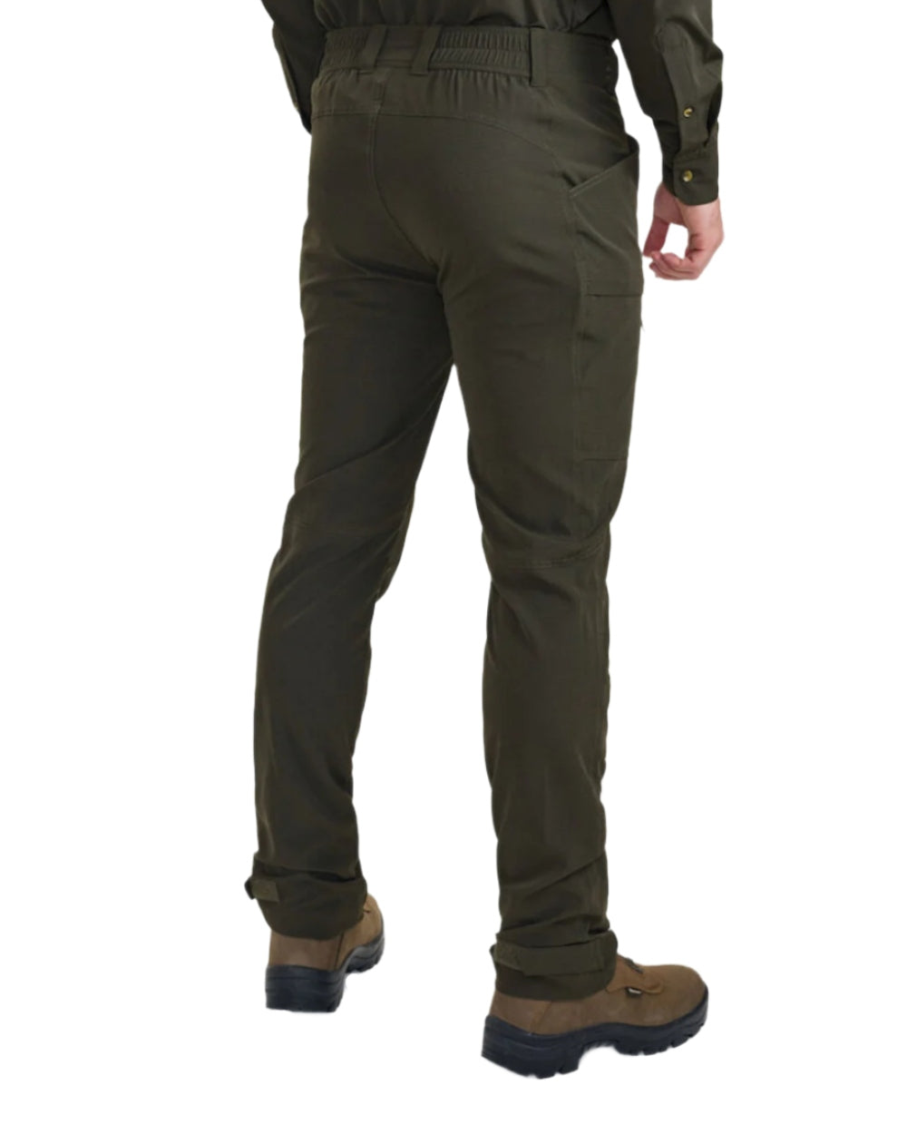 Forest Green coloured Deerhunter Canopy Trousers on white background #colour_forest-green