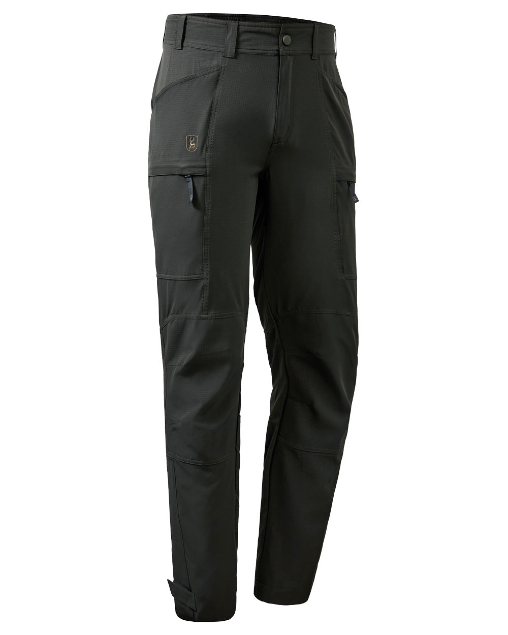 Forest Green coloured Deerhunter Canopy Trousers on white background #colour_forest-green