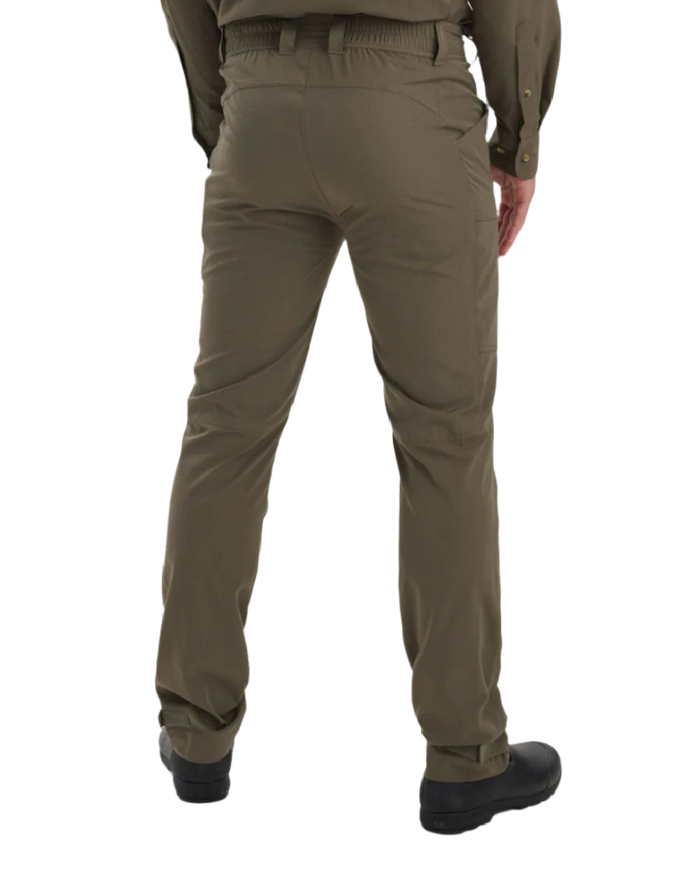 Stone Grey coloured Deerhunter Canopy Trousers on white background #colour_stone-grey