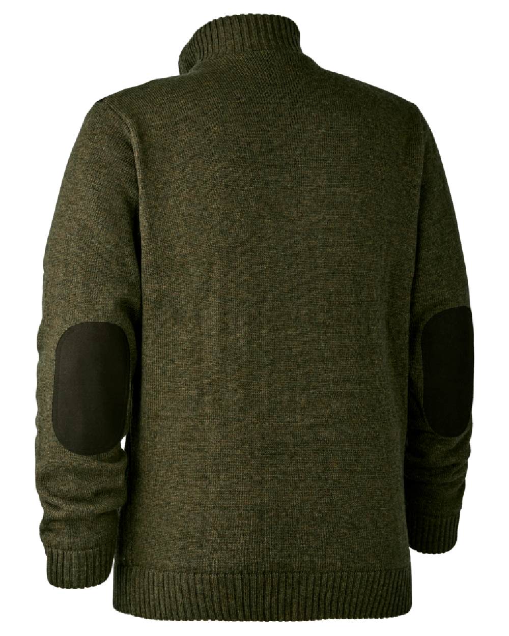 Cypress coloured Deerhunter Carlisle Knit Cardigan With Stormliner on white background #colour_cypress
