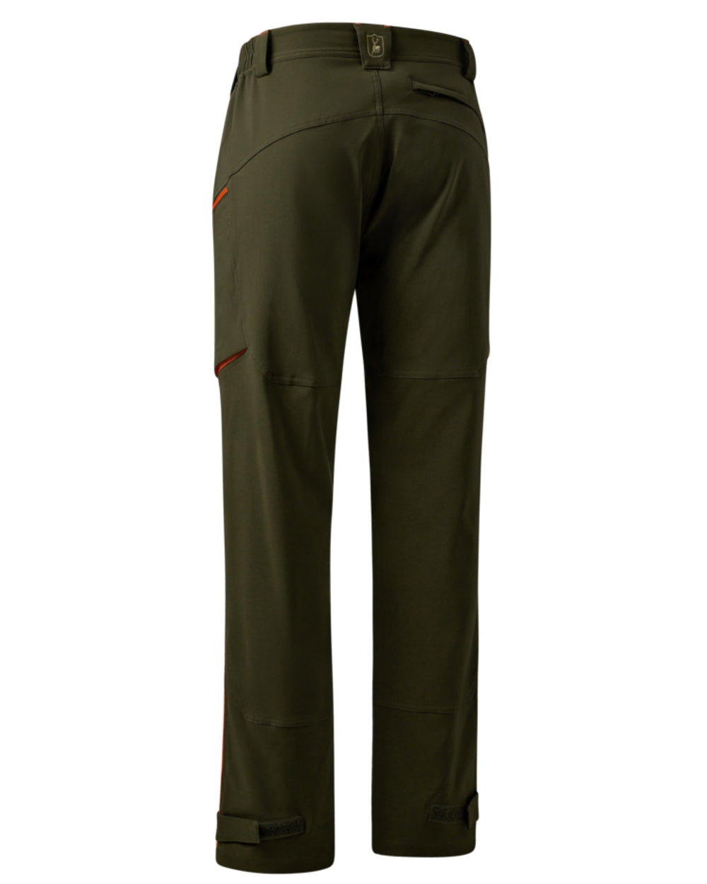 Forest Green coloured Deerhunter Chamois Trousers on white background #colour_forest-green