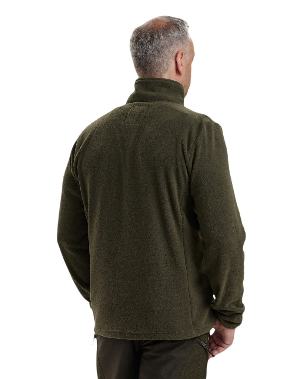 Beluga coloured Deerhunter Chasse Fleece Jacket on white background #colour_beluga
