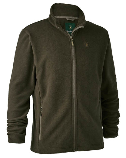 Beluga coloured Deerhunter Chasse Fleece Jacket on white background #colour_beluga