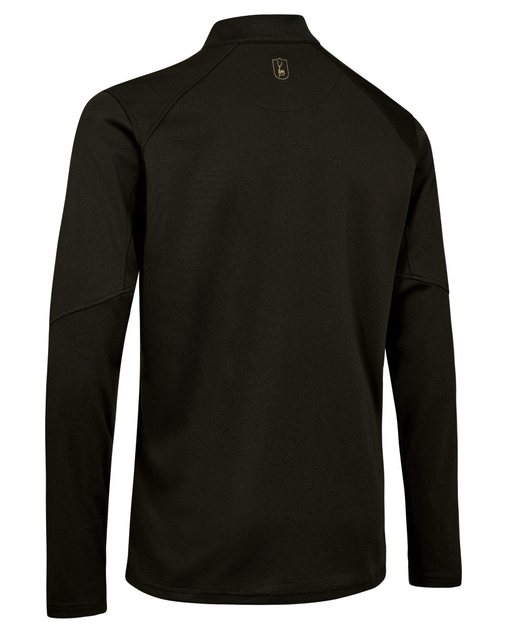 Forest Ember coloured Deerhunter Climate Half Zip Long Sleeve T-Shirt with 37.5® Technology on white background #colour_forest-ember