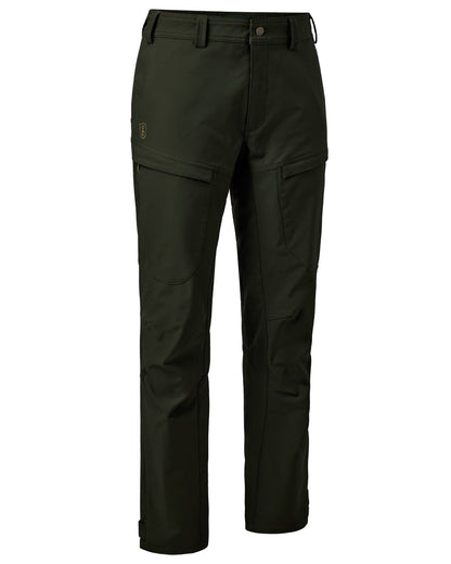 Forest Ember coloured Deerhunter Climate Trousers with 37.5® Technology on hite background #colour_forest-ember