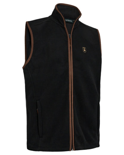 Anthracite Grey coloured Deerhunter Cumbria Fleece Waistcoat on white background #colour_anthracite-grey