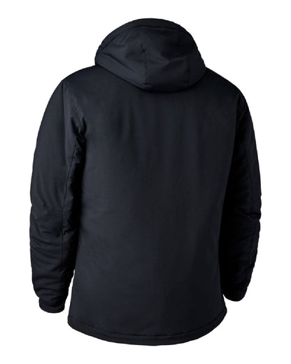 Black coloured Deerhunter Denver Winter Jacket on white background #colour_black
