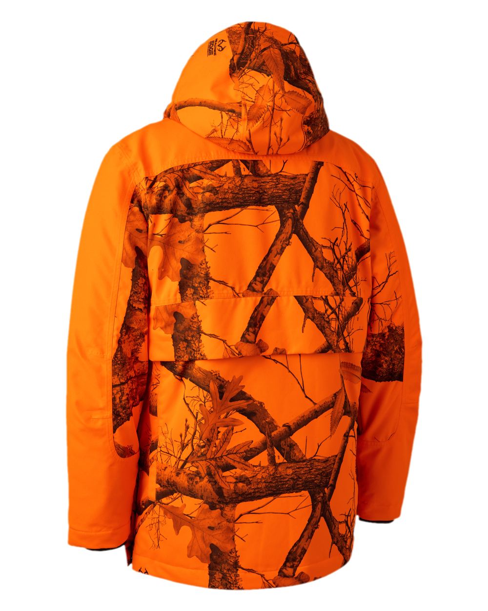 Realtree Edge Safety Orange Coloured Deerhunter Eagle Winter Jacket on white background #colour_realtree-edge-safety-orange