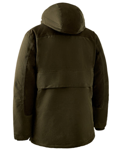 Tarmac Green Coloured Deerhunter Eagle Winter Jacket On A White Background #colour_tarmac-green