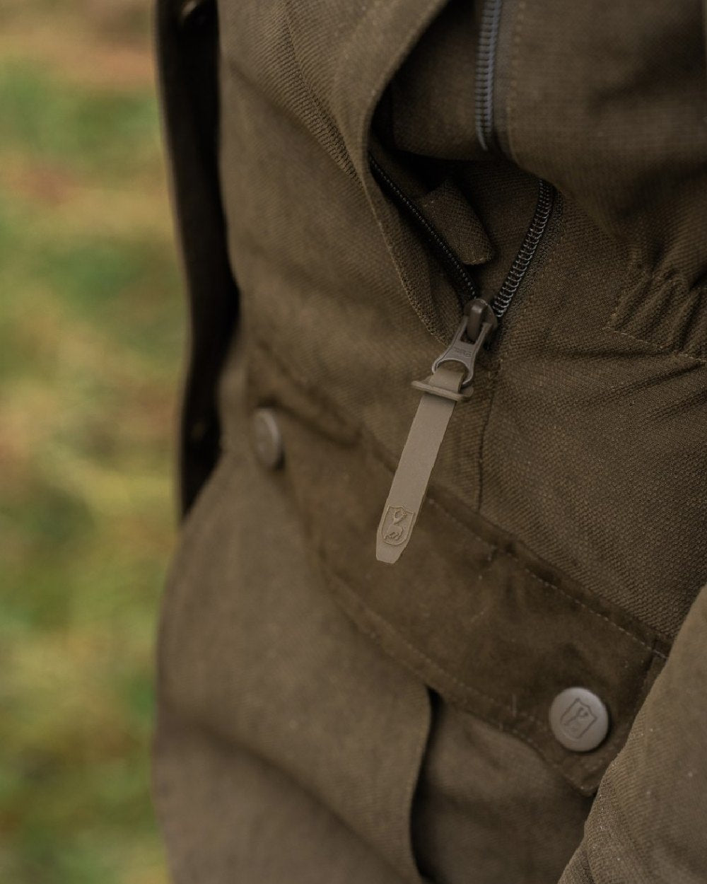 Tarmac Green Coloured Deerhunter Eagle Winter Jacket On A White Background #colour_tarmac-green