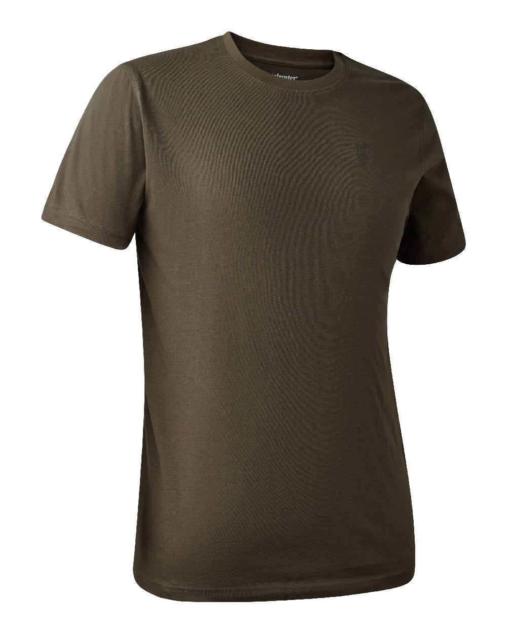 Adventure Green coloured Deerhunter Easton T-Shirt on white background #colour_adventure-green