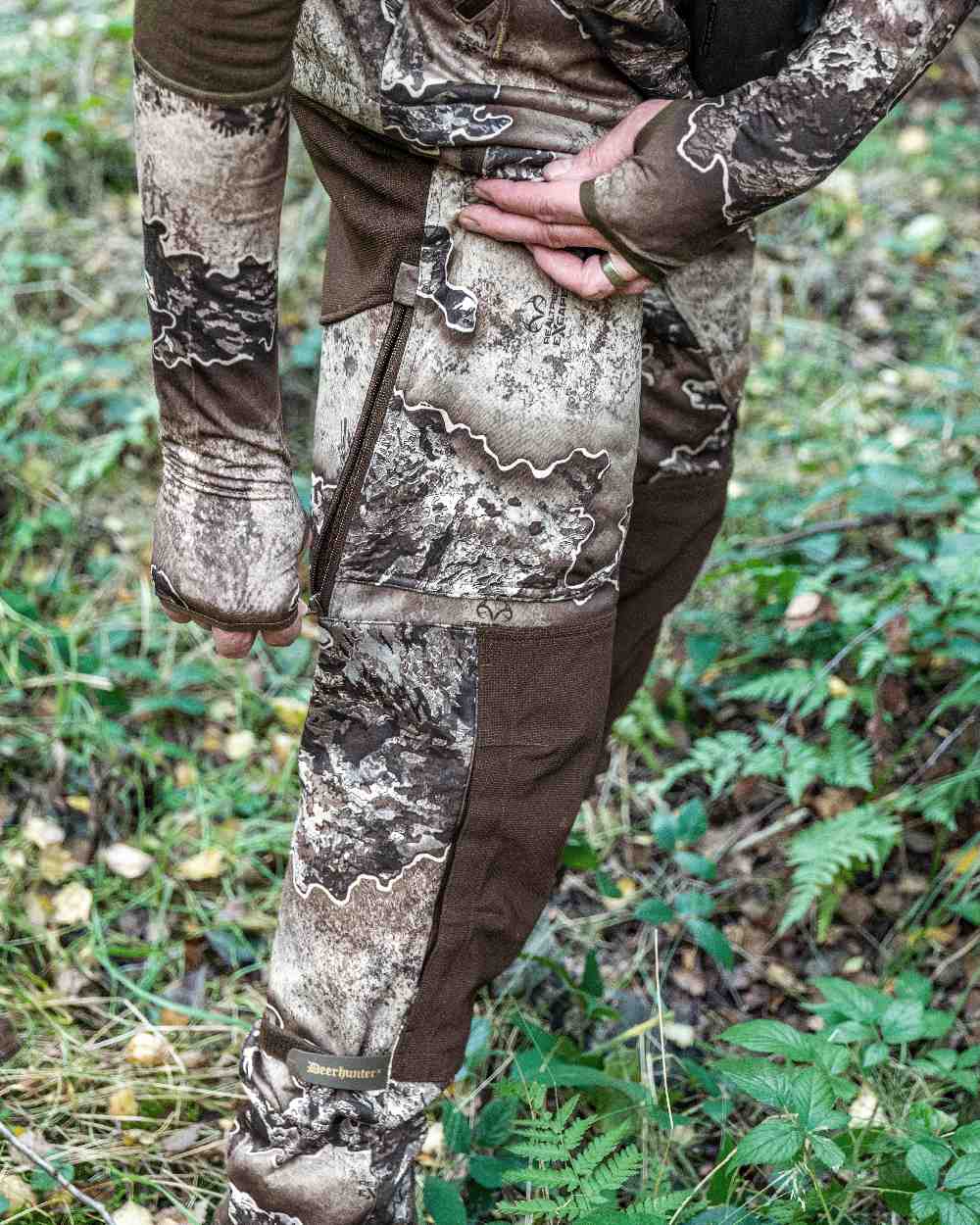 Realtree Excape coloured Deerhunter Excape Light Trousers on  forest background #colour_realtree-excape