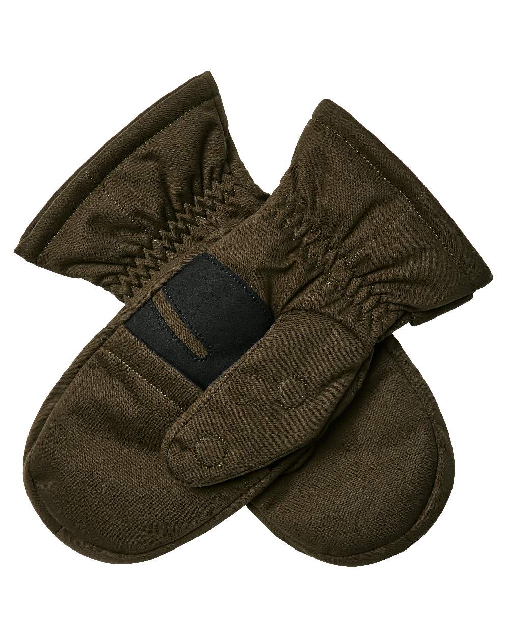 Art Green coloured Deerhunter Excape Mittens on white background #colour_art-green