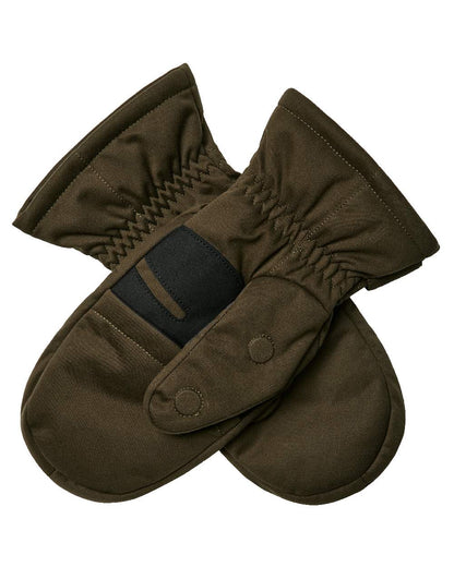 Art Green coloured Deerhunter Excape Mittens on white background #colour_art-green