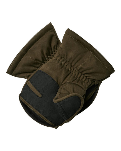 Art Green coloured Deerhunter Excape Mittens on white background #colour_art-green
