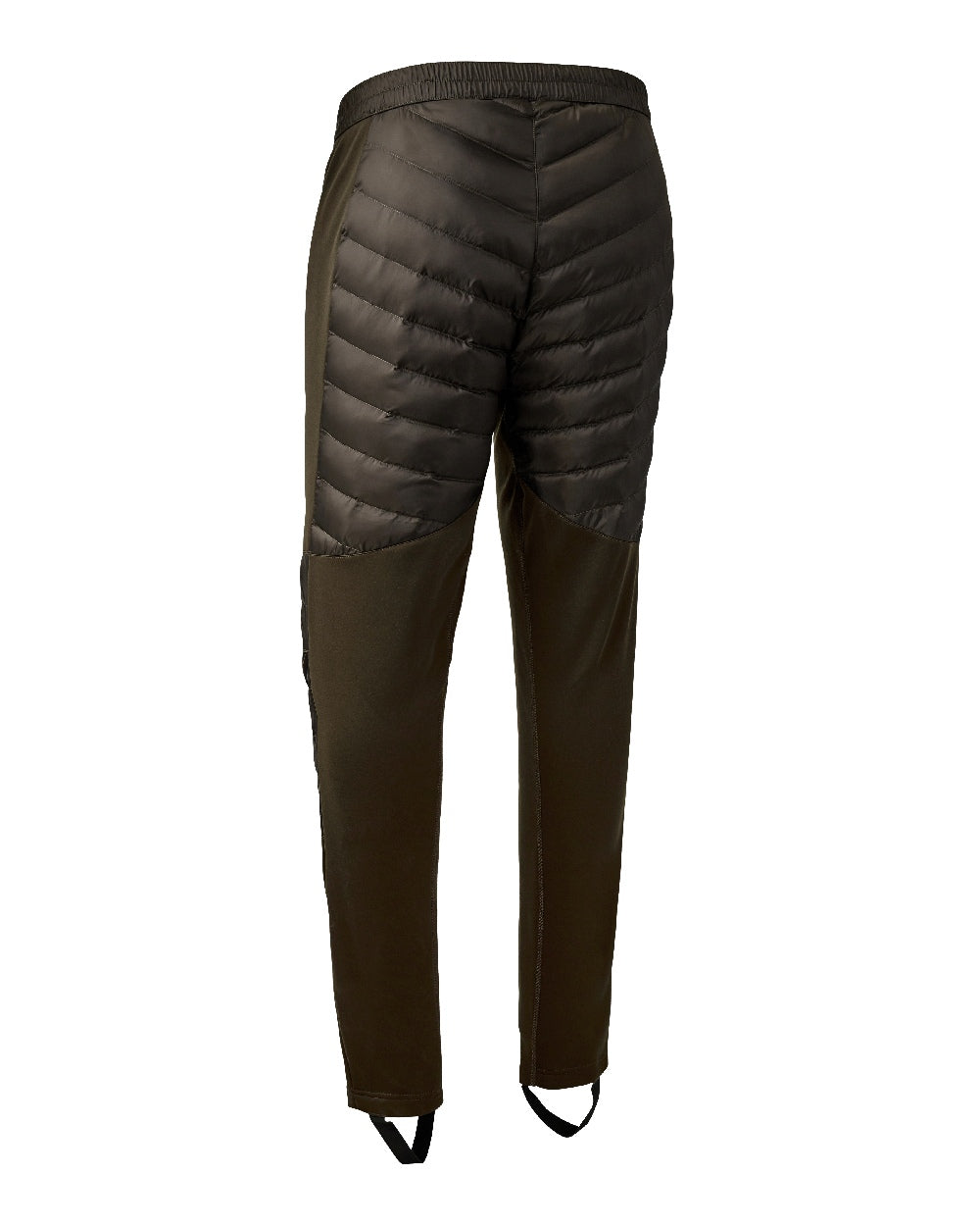 Art Green coloured Deerhunter Excape Quilted Trousers on white background #colour_art-green