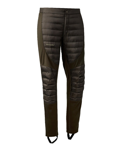 Art Green coloured Deerhunter Excape Quilted Trousers on white background #colour_art-green